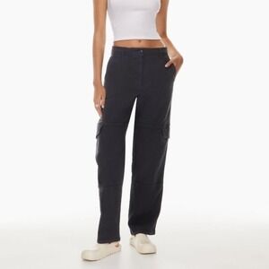 Aritzia Wilfred Free‎ Maeve Cargo Pants Womens 6 Utility Straight Leg Mid Rise